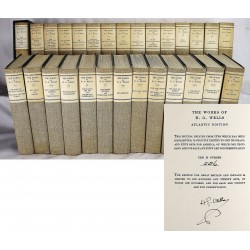 The Works of H. G. Wells (Signed by Author) (28 volumes complete)